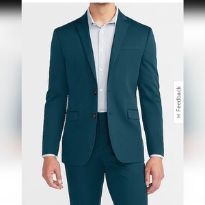 Express Teal suit jacket 42R